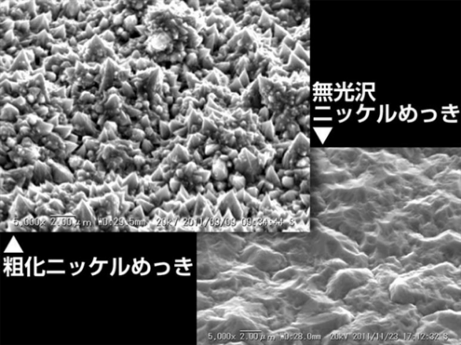 粗化ニッケルめっき